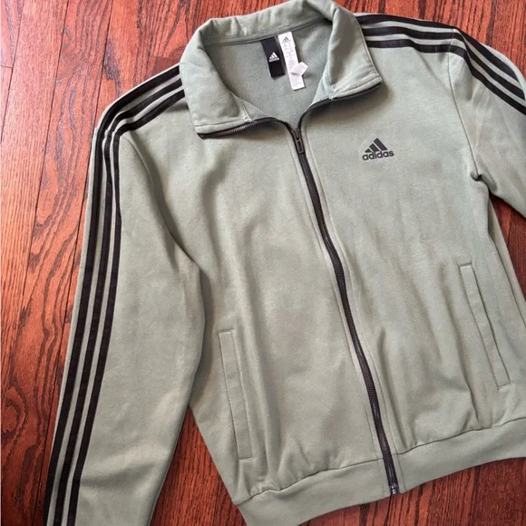 Adidas Men’s Green Track Jacket - Picture 3 of 6